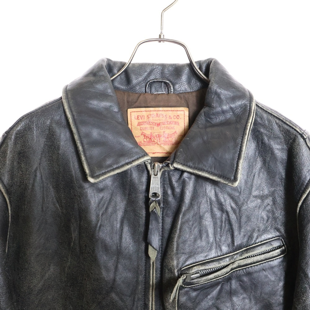 Levi's(リーバイス) レザーライダースジャケット ブラック LL-1001