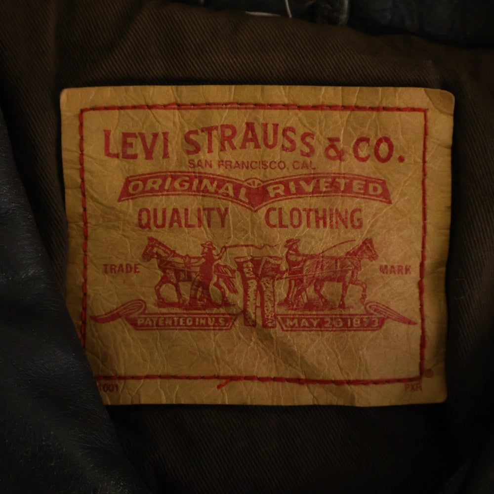 Levi's(リーバイス) レザーライダースジャケット ブラック LL-1001