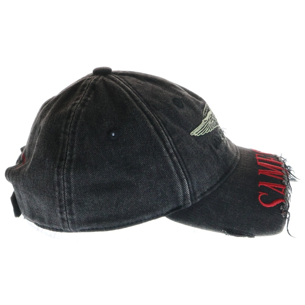 Martine Rose ダメージ加工 ペイント キャップ Martine Rose ダメージ加工 ペイント キャップ