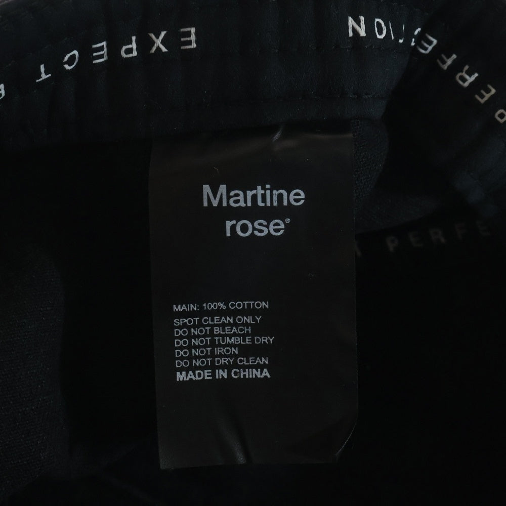MARTINE ROSE(マーティンローズ) CUT PEAK BACK CAO ダメージ加工 刺繍