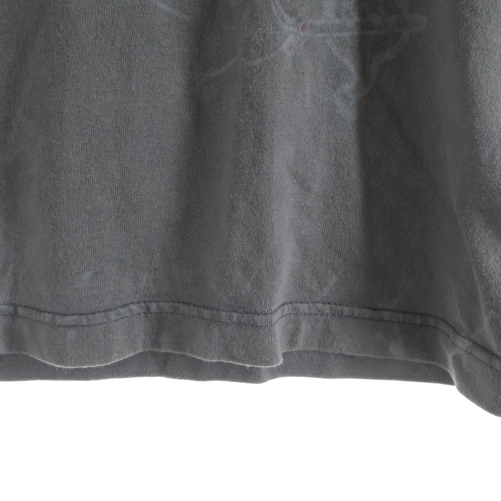 NO BRAND(ノーブランド) LOST ロストサーフボード フロントプリント 半袖Tシャツカットソー グレー