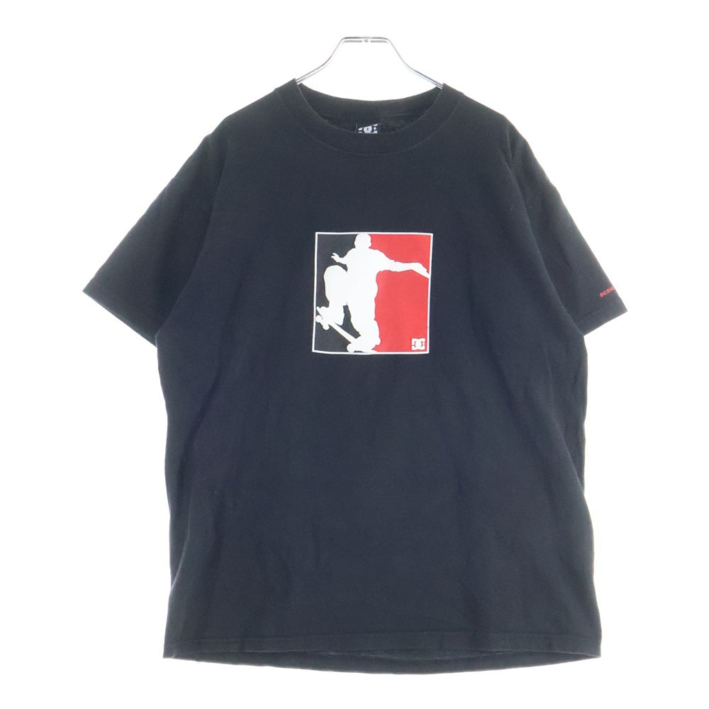 NO BRAND(ノーブランド) DC ディーシー 発泡プリント 半袖Tシャツカットソー ブラック