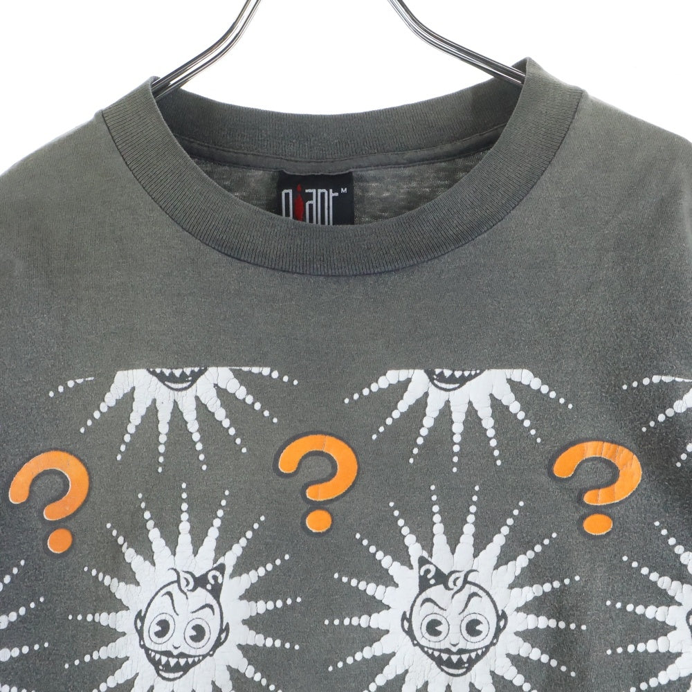 VINTAGE(ヴィンテージ) 90s JESUS JONES ジーザスジョーンズ 総柄 半袖Tシャツカットソー ブラック