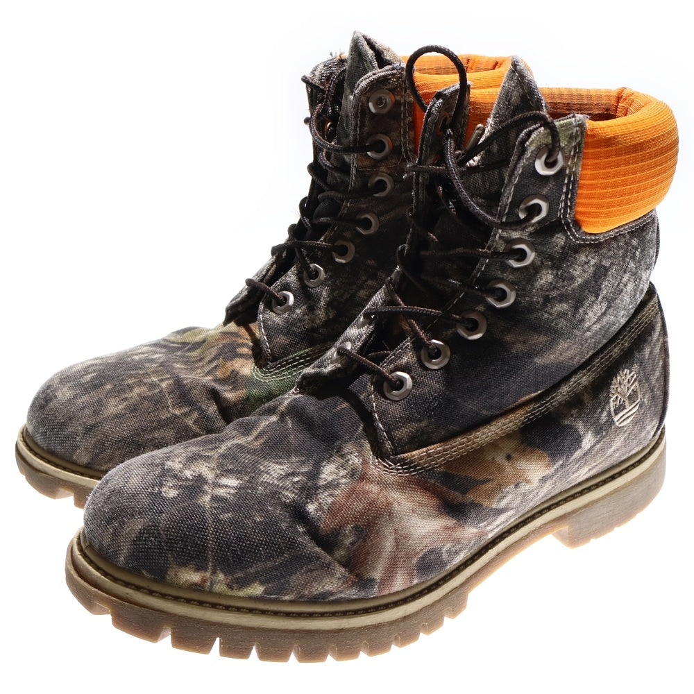 Timberland(ティンバーランド) × MOSSY OAK モッシーオーク リアルツリー 総柄 6インチブーツ カーキ 33558 8040