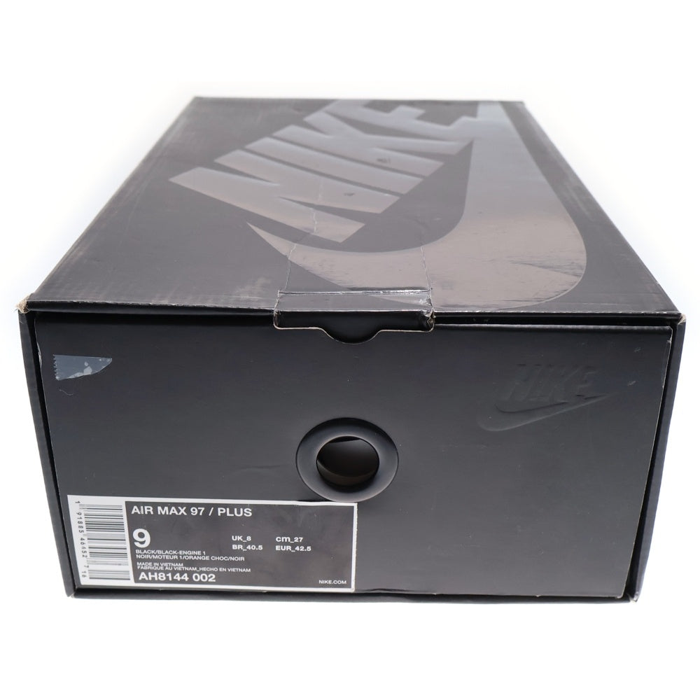NIKE(ナイキ) Air Max 97 Plus Black/Shock Orange エアマックス プラス97 ブラック/オレンジ AH8144 002