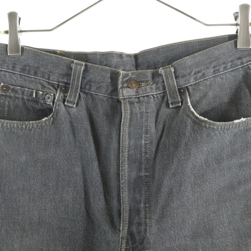 Levi's(リーバイス) 90s USA製 先染めストレートデニムパンツ ブラック