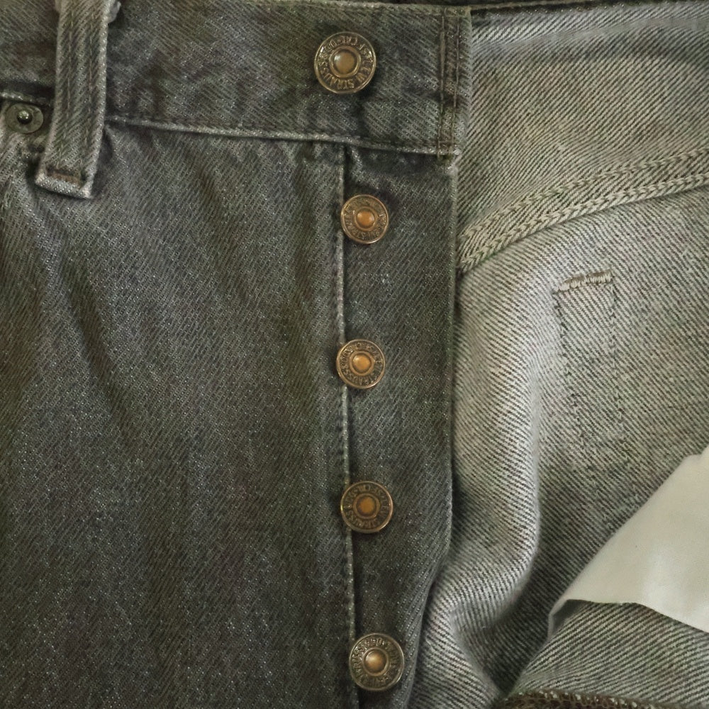 Levi's(リーバイス) 90s USA製 先染めストレートデニムパンツ ブラック 501-0658