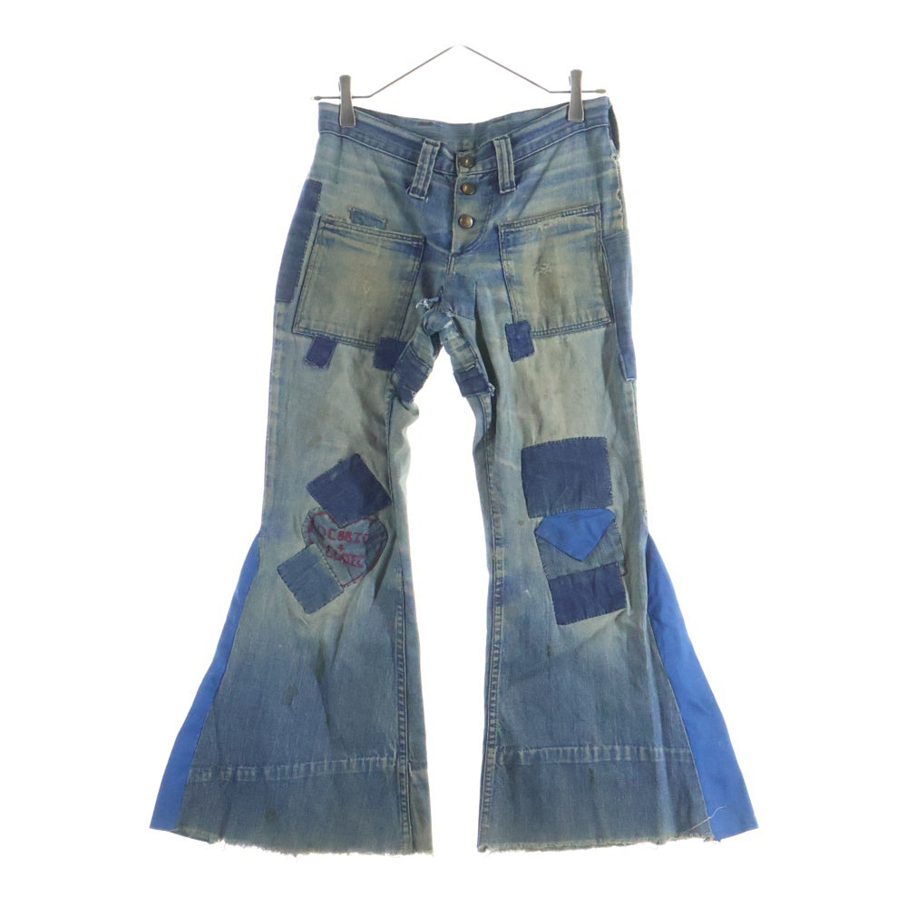 VINTAGE(ヴィンテージ) 70S WRANGLER パッチワークフレアデニム インディゴ