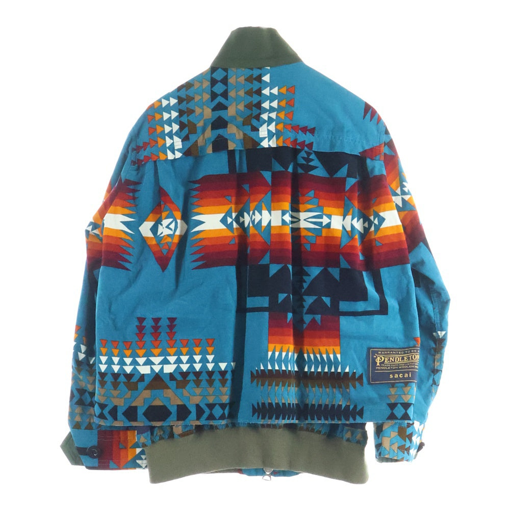 Sacai/サカイ ペンドルトン アーカイブプリントミックスステンカラーコート Sacai/サカイ ペンドルトン アーカイブプリントミックスステンカラーコート