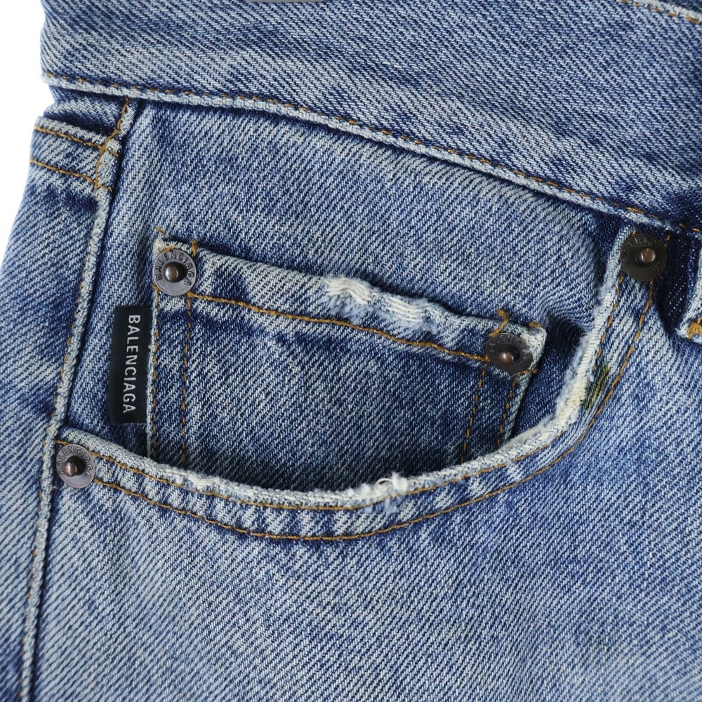 BALENCIAGA(バレンシアガ) ストレートデニムパンツ インディゴ 594609