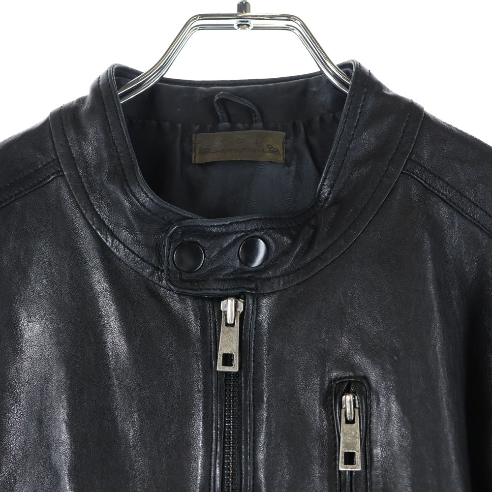 goa(ゴア) シングルレザージャケット ブラック