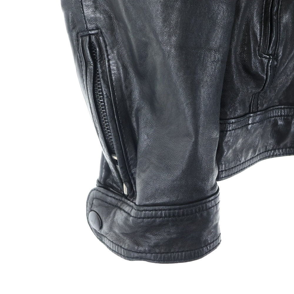 goa(ゴア) シングルレザージャケット ブラック