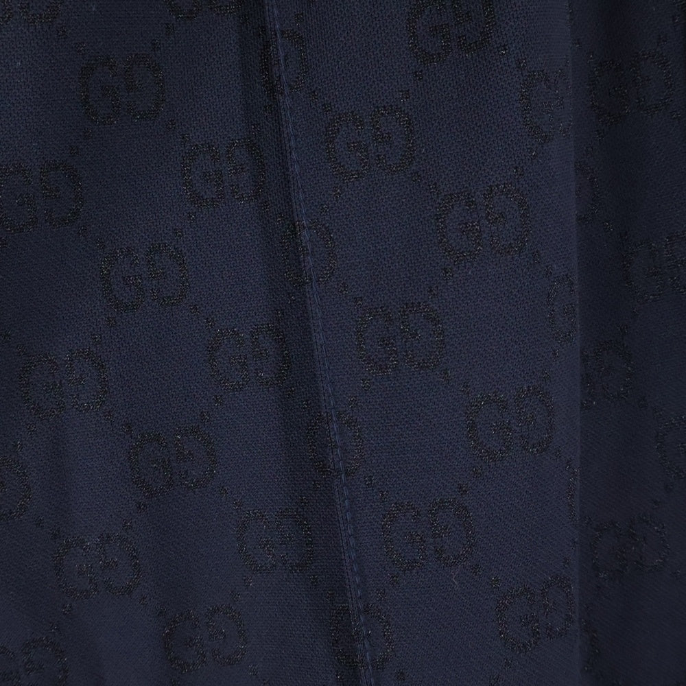 GUCCI(グッチ) GGジャカード テクニカルジャージー ワイドレッグパンツ ネイビー 814182 XJG1Y