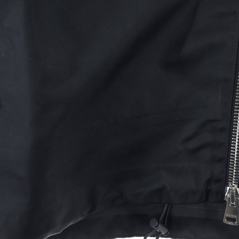 GUCCI(グッチ) Nylon Hooded Jacket 793664 ZAQ7F ナイロンエンブロイダリージップジャケット ブラック