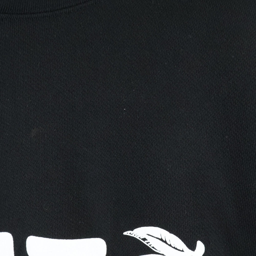 KENZO(ケンゾー) フルーツロゴプリントスウェットプルオーバーパーカー ブラック