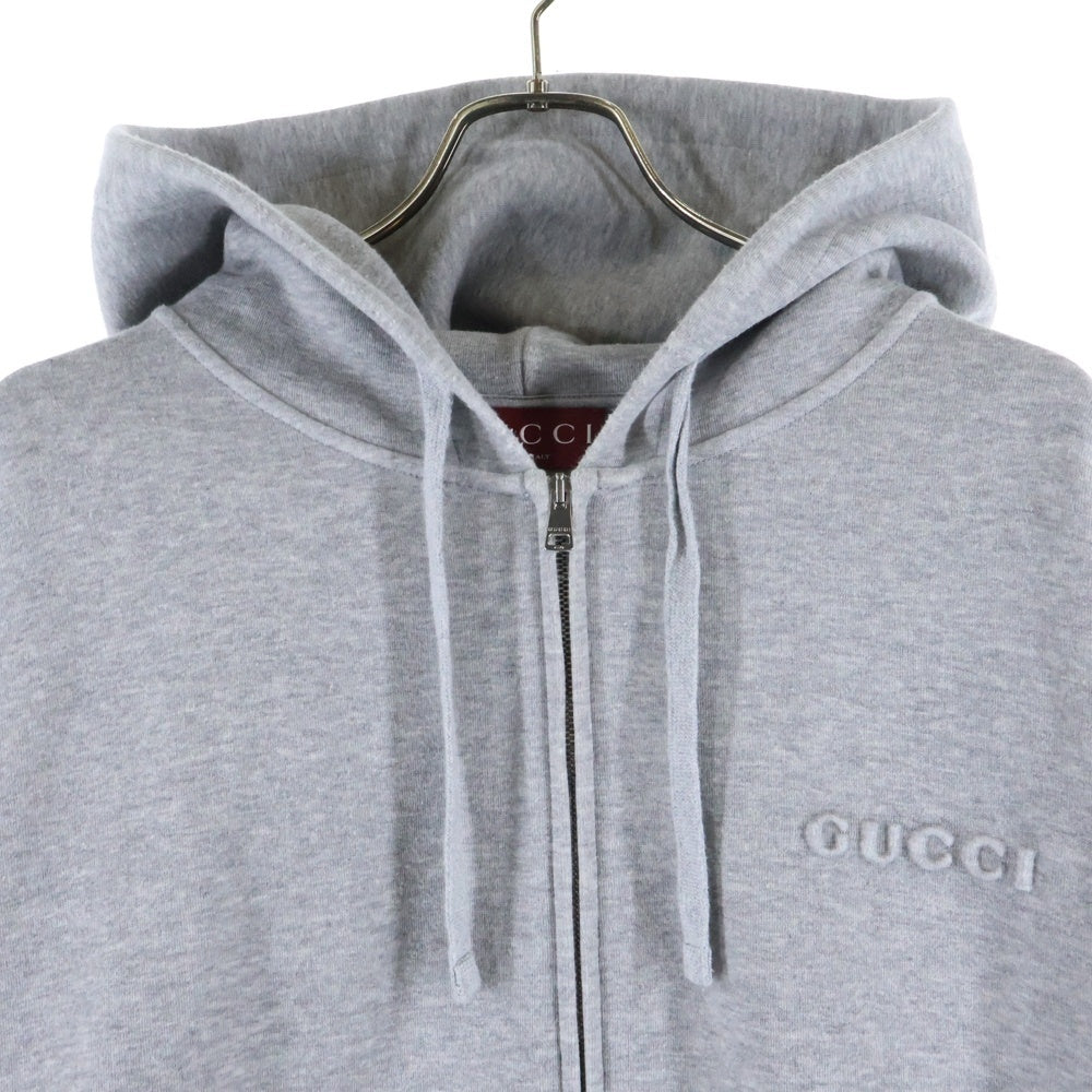 GUCCI(グッチ) コットンジャージジップアップスウェットパーカー