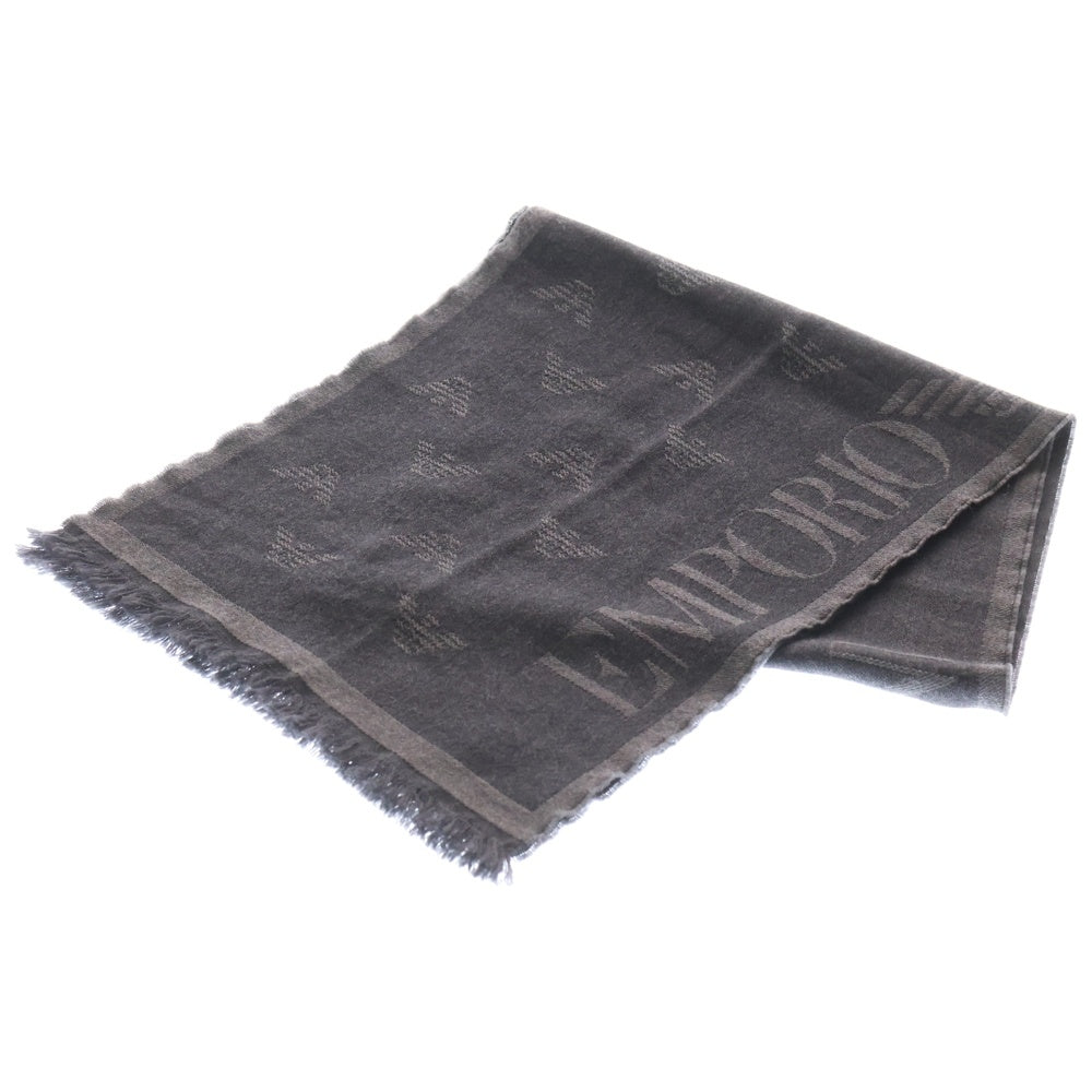 EMPORIO ARMANI(エンポリオアルマーニ) ロゴウールマフラー グレー 2A319