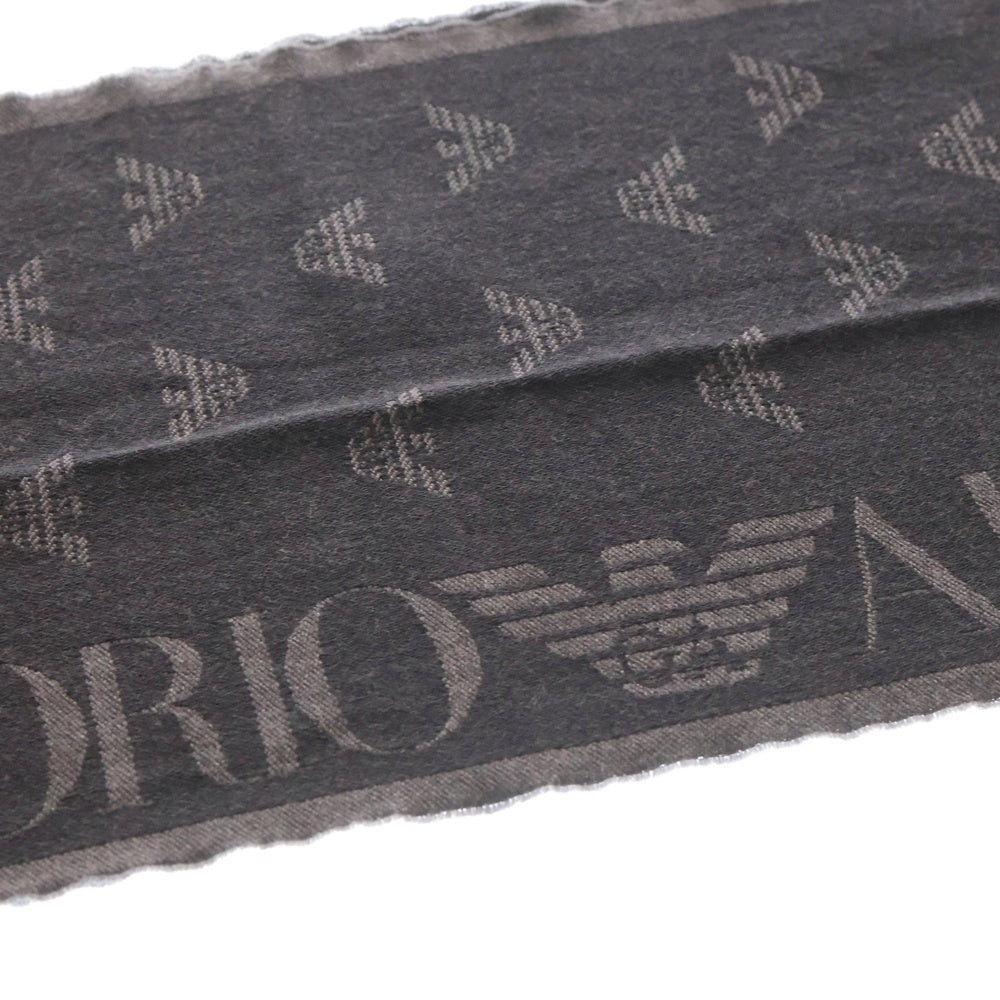 EMPORIO ARMANI(エンポリオアルマーニ) ロゴウールマフラー グレー 2A319