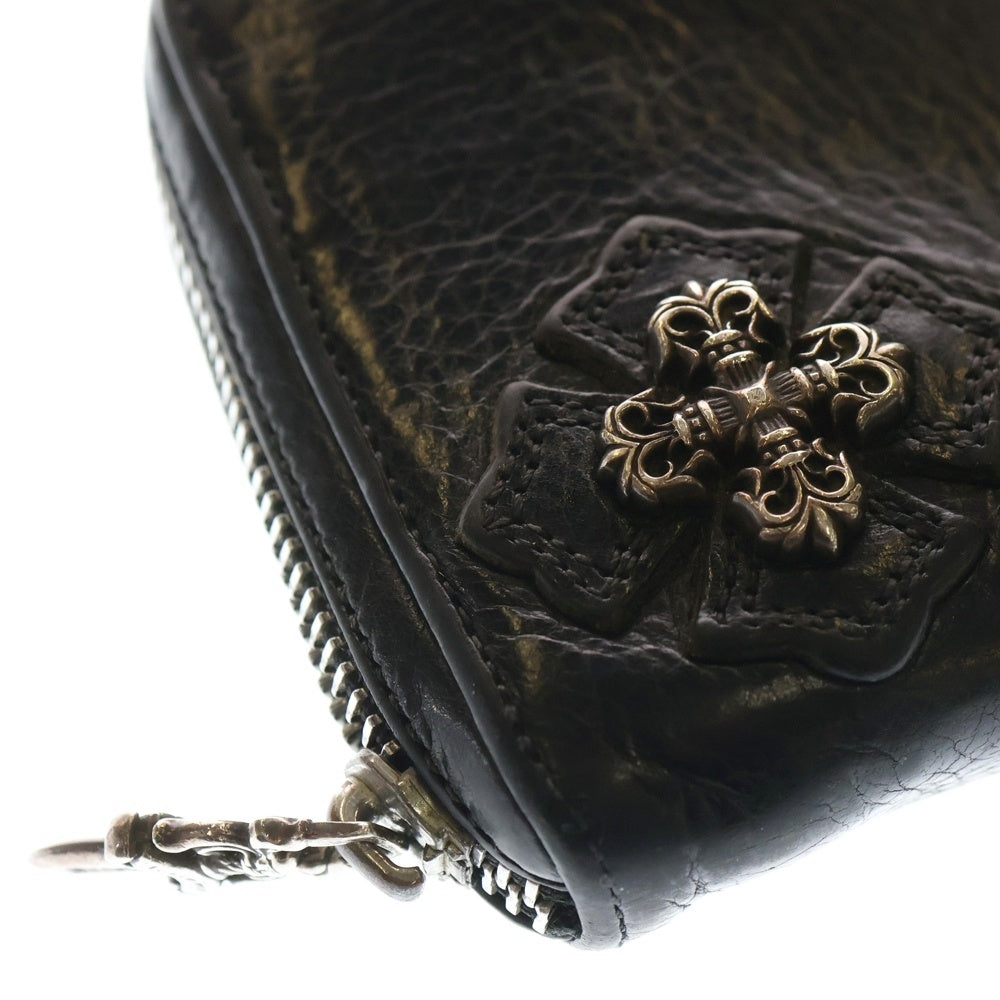 CHROME HEARTS(クロムハーツ) REC F ZIP フィリグリープラス ラウンドジップ長財布 ウォレット ブラック