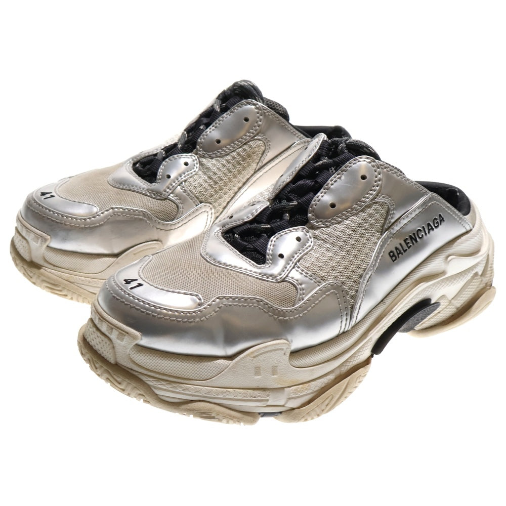 BALENCIAGA(バレンシアガ) Triple S Mule トリプルエス ミュールサンダル ホワイト/グレー 755687