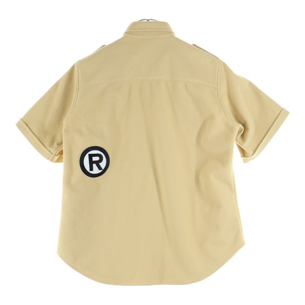 A BATHING APE(アベイシングエイプ) ロゴパッチ エポレット付き半袖シャツ ベージュ