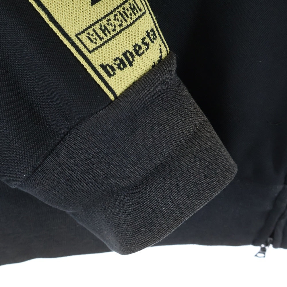 A BATHING APE(アベイシングエイプ) サイドライン ジップアップジャケット ブラック/イエロー