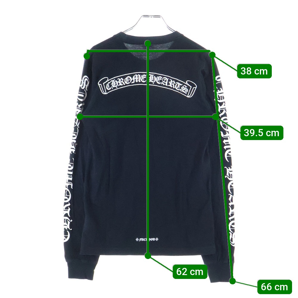 CHROME HEARTS(クロムハーツ) L S アームロゴプリント 長袖Tシャツ