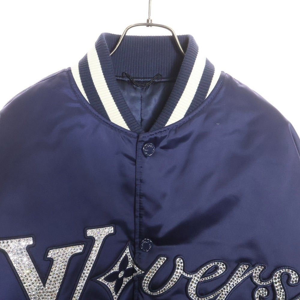 LOUIS VUITTON(ルイヴィトン) 25SS LV Versベースボールブルゾン ラインストーン ジャケット RM251Q GPD HQB71W ネイビー