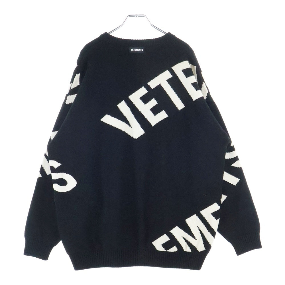 VETEMENTS(ヴェトモン) GIANT LOGO SWEATER ジャイアントロゴセーター