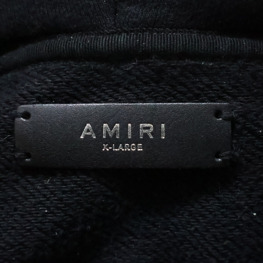 AMIRI(アミリ) Paint Drip Hoodie ロゴペイントドリップ プルオーバーパーカー ブラック