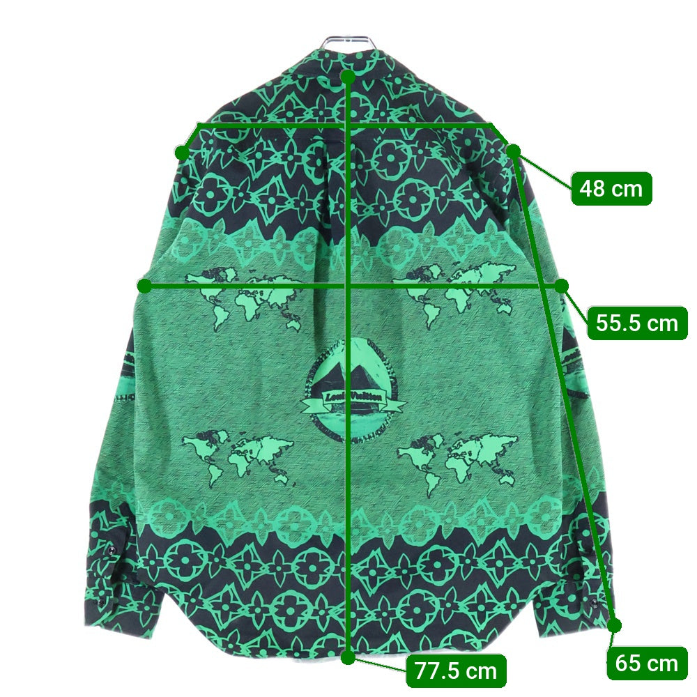 LOUIS VUITTON(ルイヴィトン) 21AW LVワックスオーバーサイズ長袖シャツ RM212 FS8 HLS77W グリーン