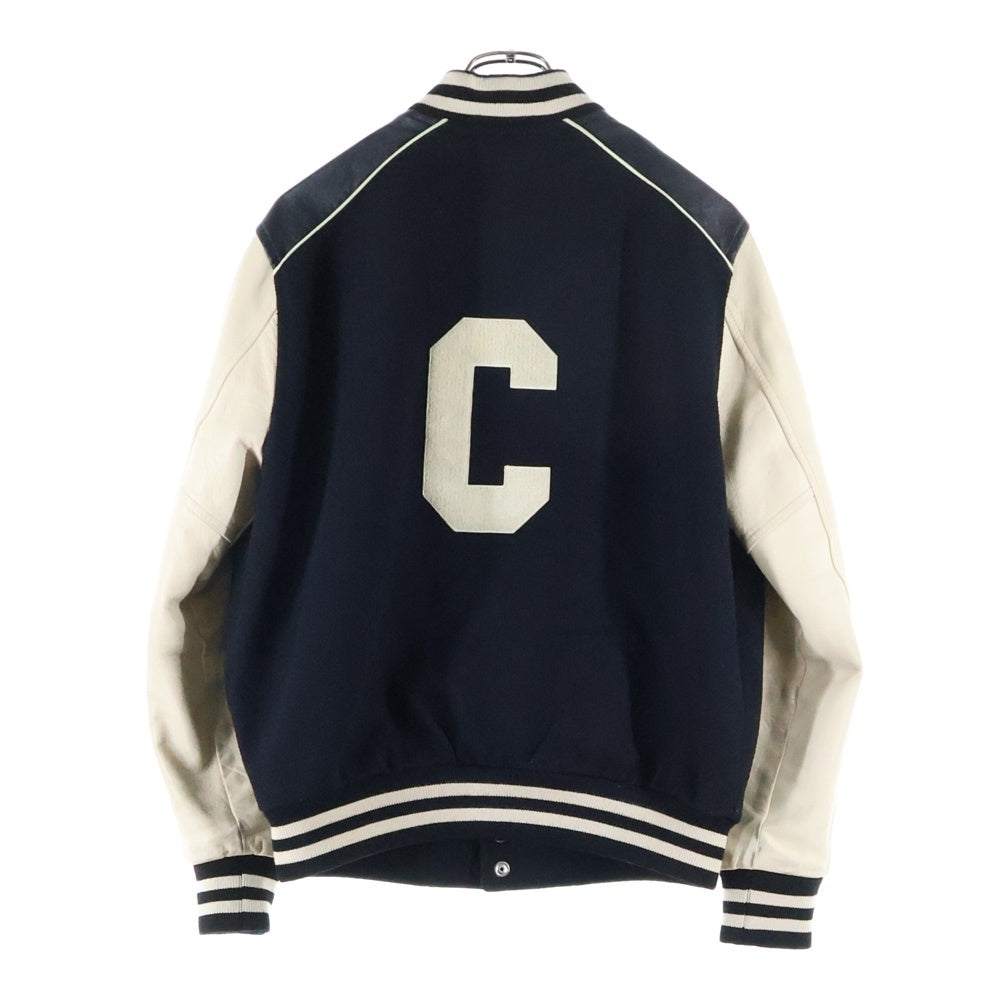 CELINE(セリーヌ) 22SS Classic Wool Teddy Jacket Cワッペンロゴ クラシックウール テディジャケット ブラック 2V56D896C