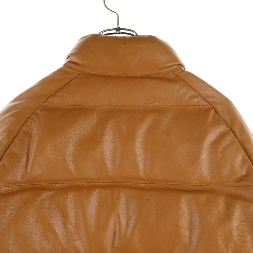 A BATHING APE(アベイシングエイプ) シープスキン レザー ダウンジャケット ブラウン