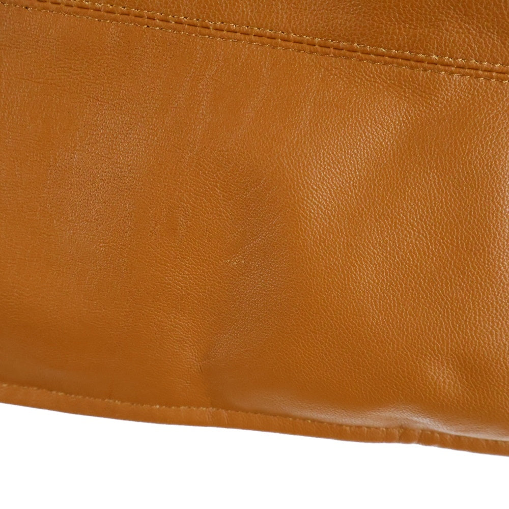 A BATHING APE(アベイシングエイプ) シープスキン レザー ダウンジャケット ブラウン