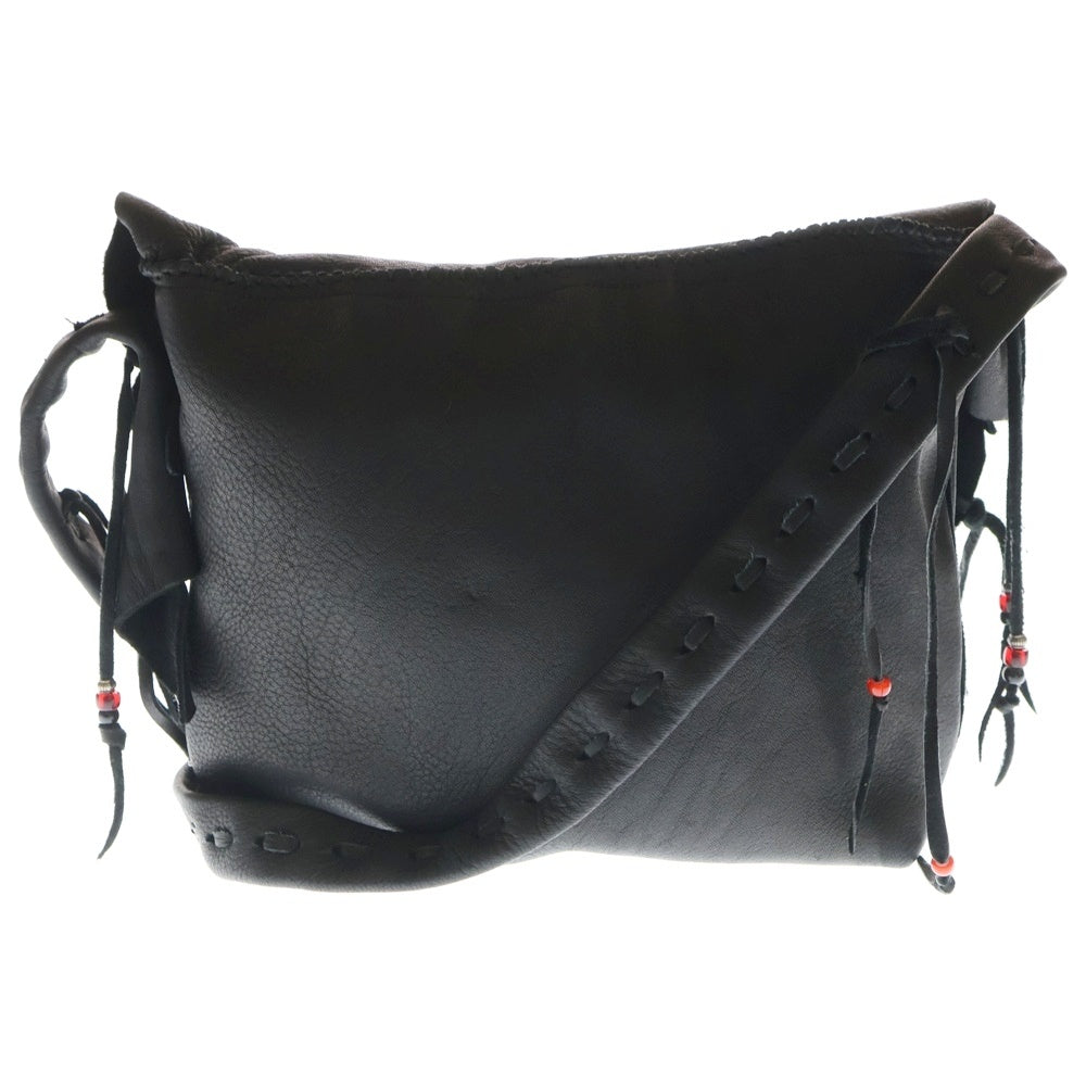 NASNGWAM(ナスングワム) × EARLY MORNIG / DEARSKIN MESSENGER BAG ディアスキン メッセンジャーバッグ ブラック