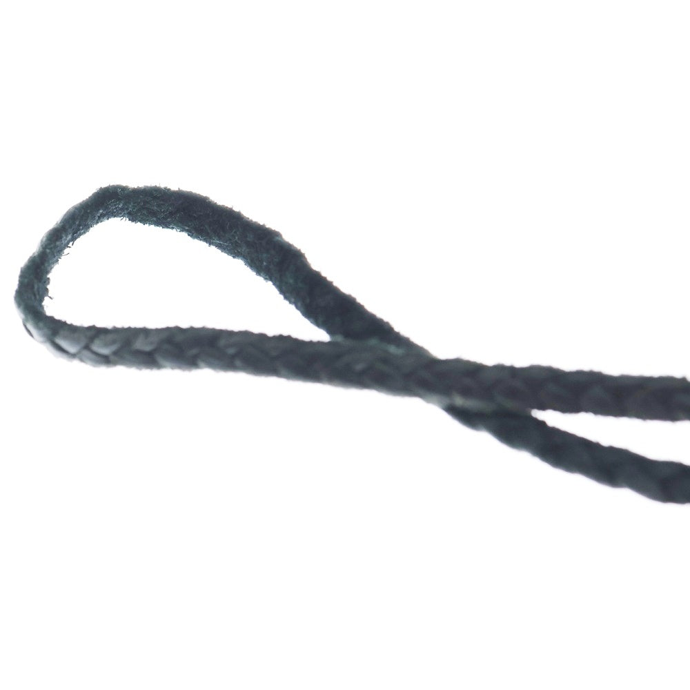 CHROME HEARTS(クロムハーツ) SPIKE LEATHER BRAID スパイクレザーブレード レザーネックレス シルバー/ブラック