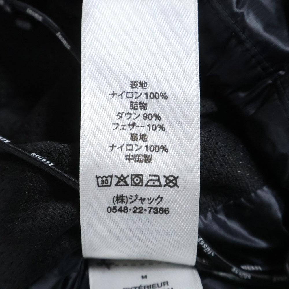 STUSSY(ステューシー) 800 FILL DOWN JACKET 800 フィル ジップアップ ダウンジャケット ブラック 115685