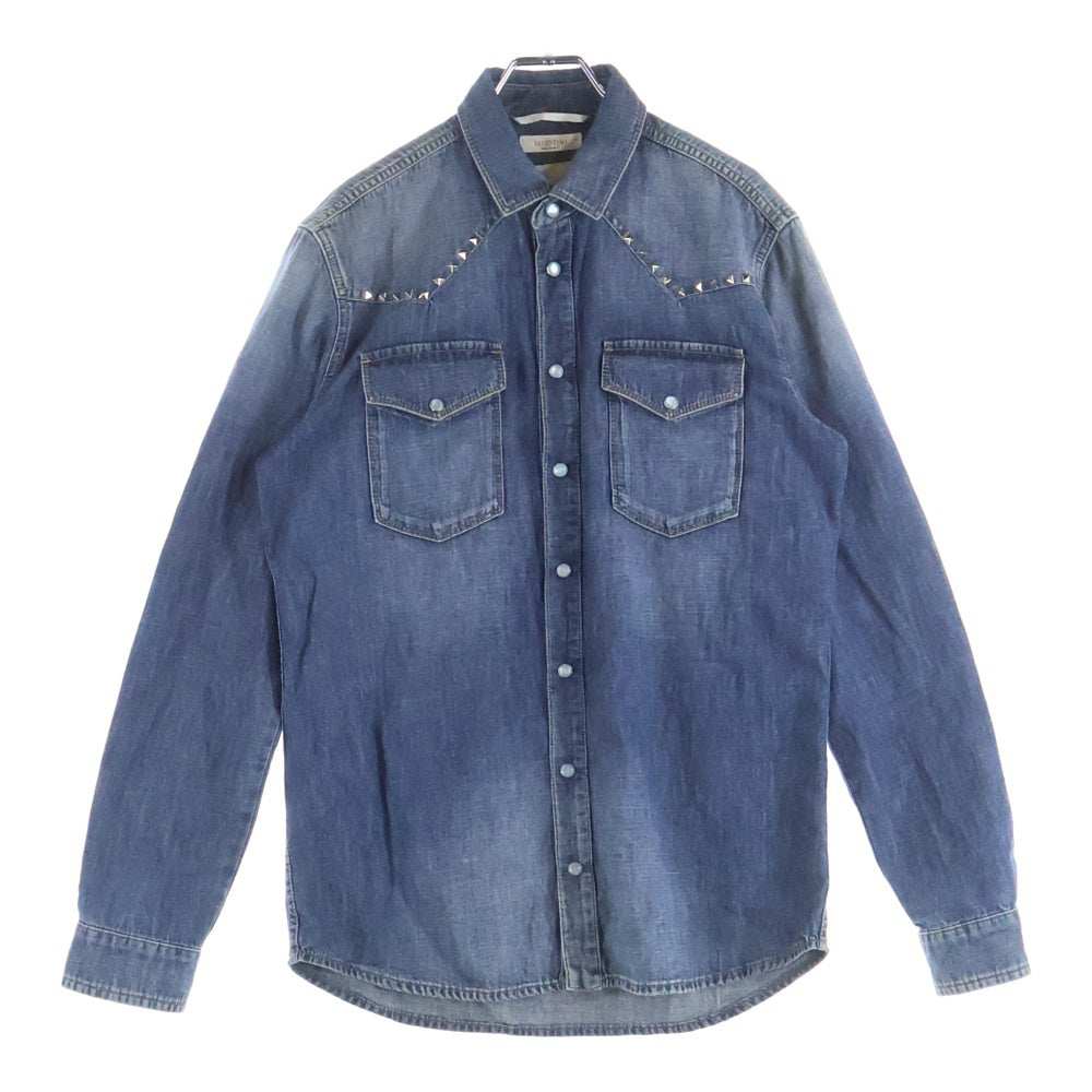 VALENTINO(ヴァレンティノ) ロックスタッズ デニムウエスタンシャツ