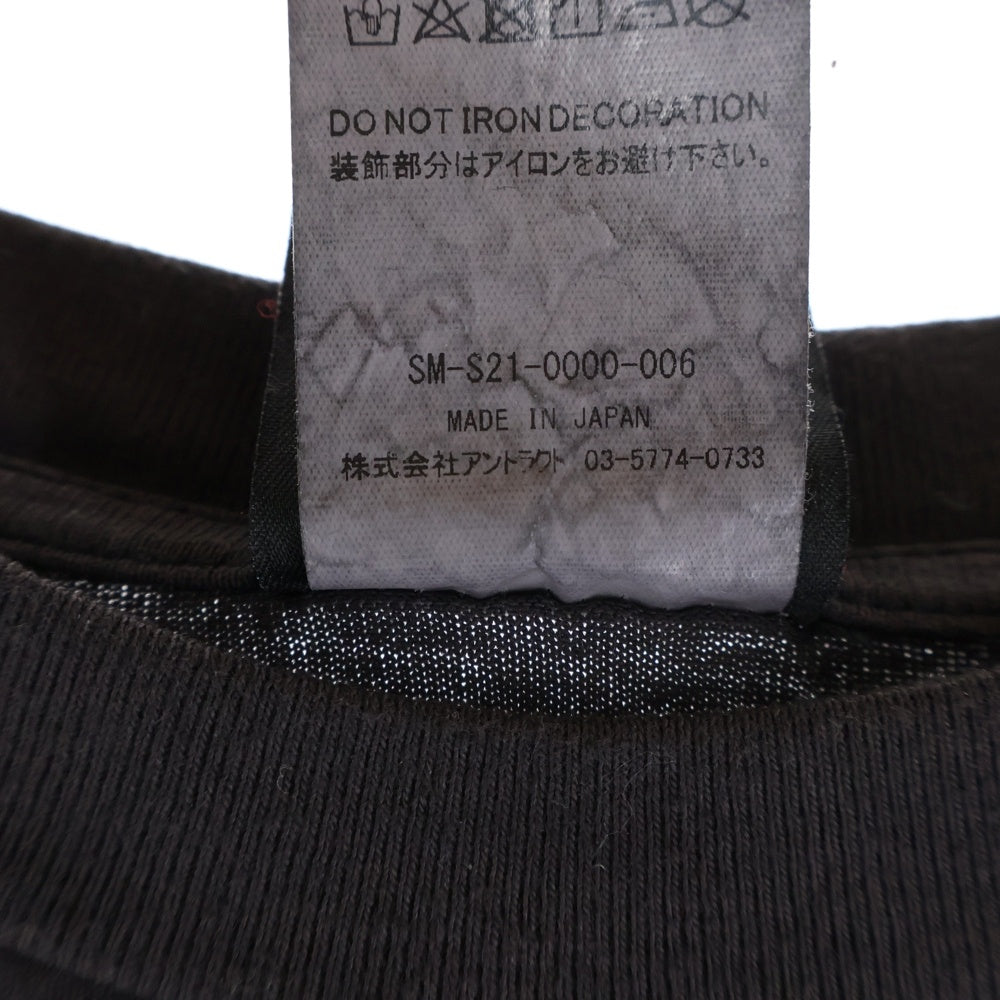 SAINT MICHAEL(セントマイケル) 21SS VISION SS 半袖Tシャツ カットソー ブラック SM-S21-0000-006