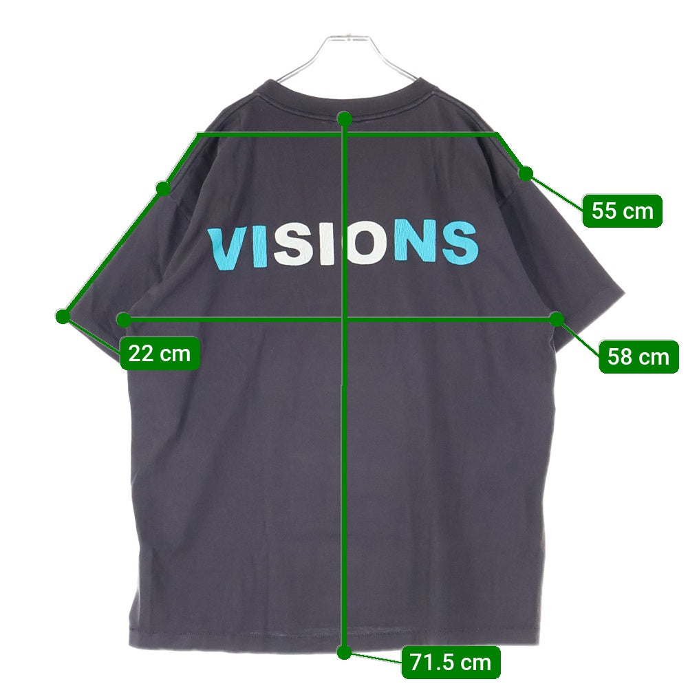 SAINT MICHAEL(セントマイケル) 21SS VISION SS 半袖Tシャツ カットソー ブラック SM-S21-0000-006