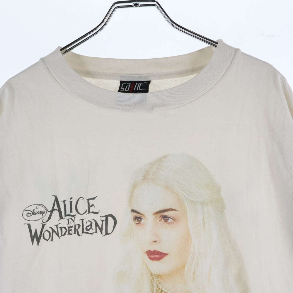 SAINT MICHAEL(セントマイケル) 23SS アリス・イン・ワンダーランドプリント 半袖Tシャツ カットソー ホワイト SM-S23-0000-123