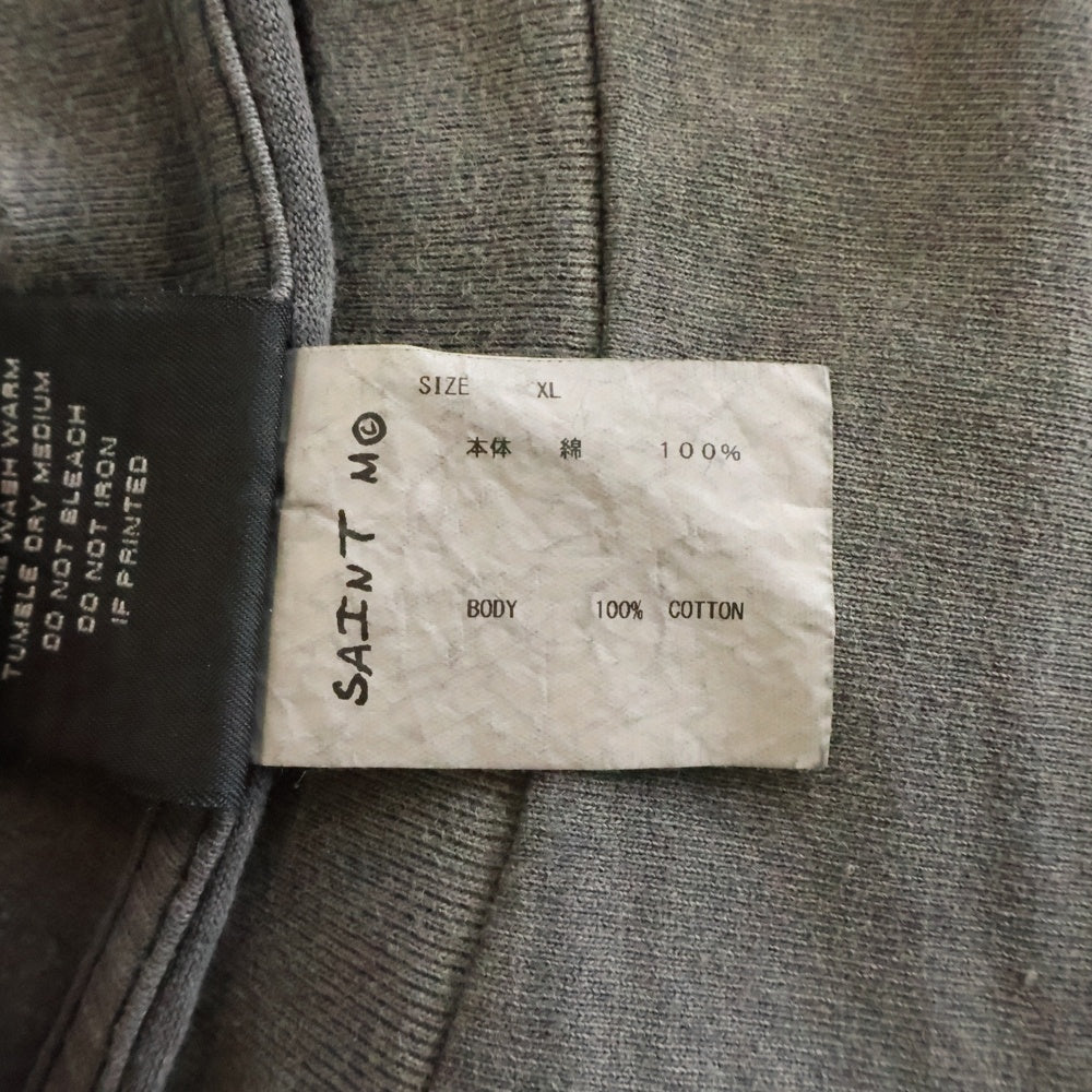 SAINT MICHAEL(セントマイケル) 22AW ×Kosuke Kawamura KMR LS TEE ヴィンテージ加工 長袖Tシャツカットソー ブラック SM-A22-0000-083