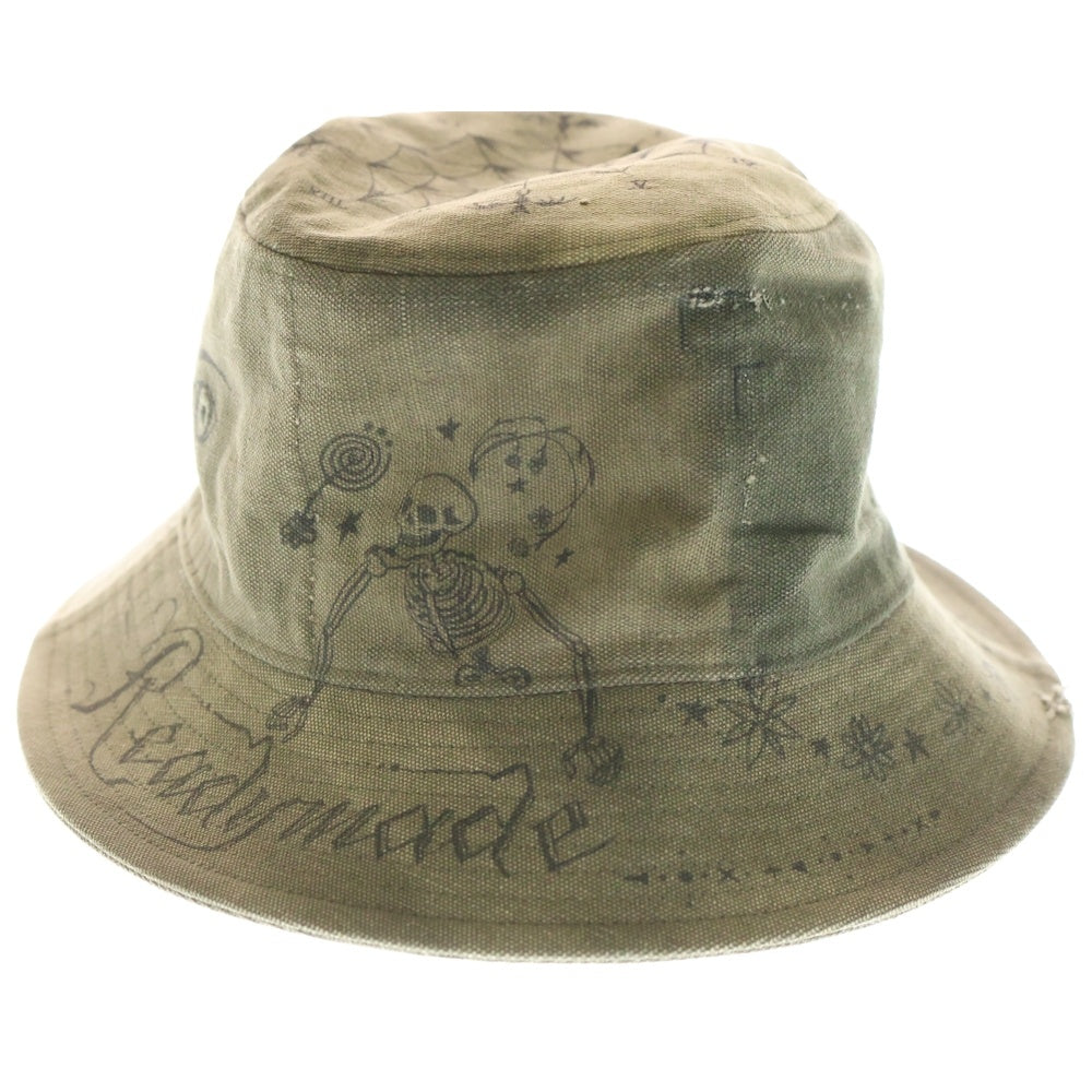 READY MADE(レディメイド) ×DR.WOO BUCKET HAT TATOO タトゥーバケット