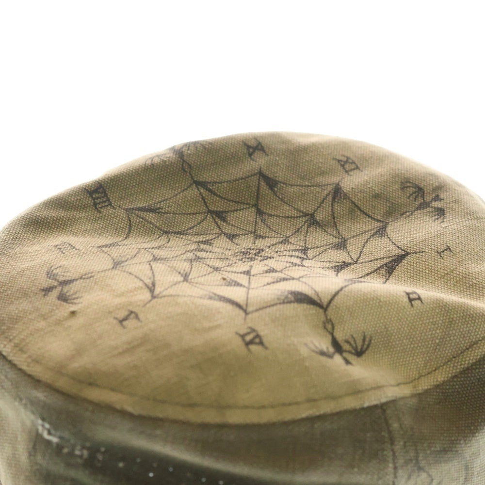 READY MADE(レディメイド) ×DR.WOO BUCKET HAT TATOO タトゥーバケットハット ドクターウー カーキ REDW-CO-KH-00-00-03