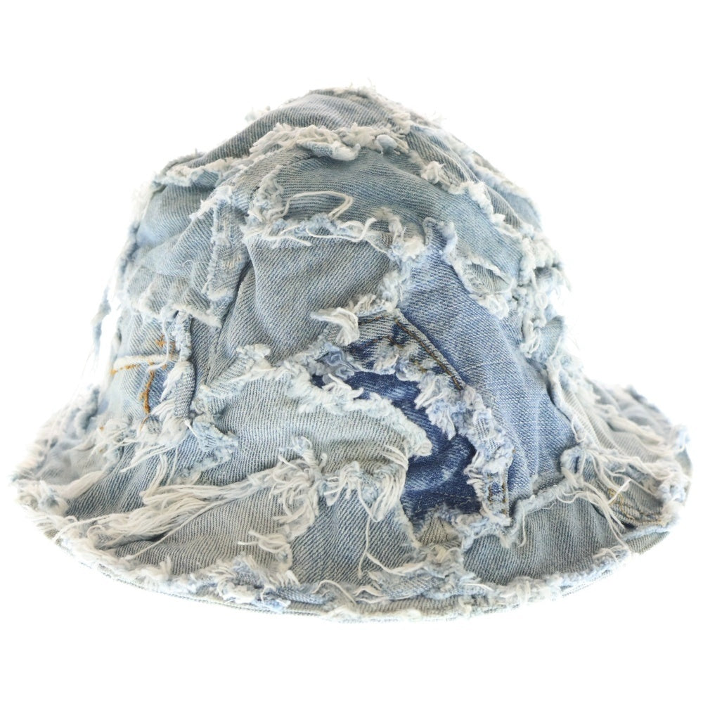 Innocence NYC(イノセンス) パッチワークデニムバケットハット 帽子 ブルー INPWDH01