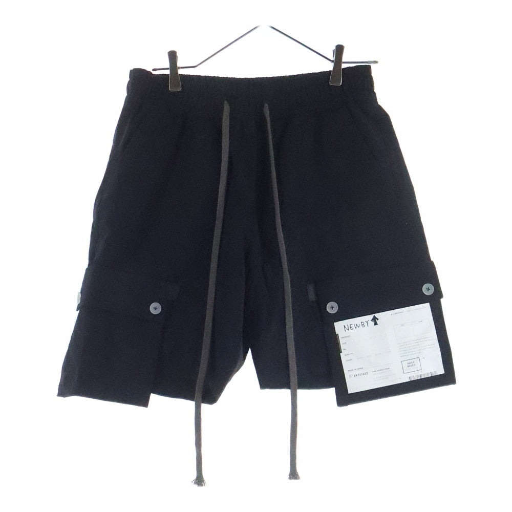 A.F ARTEFACT(エーエフアーティファクト) ワイドカーゴショーツ ブラック