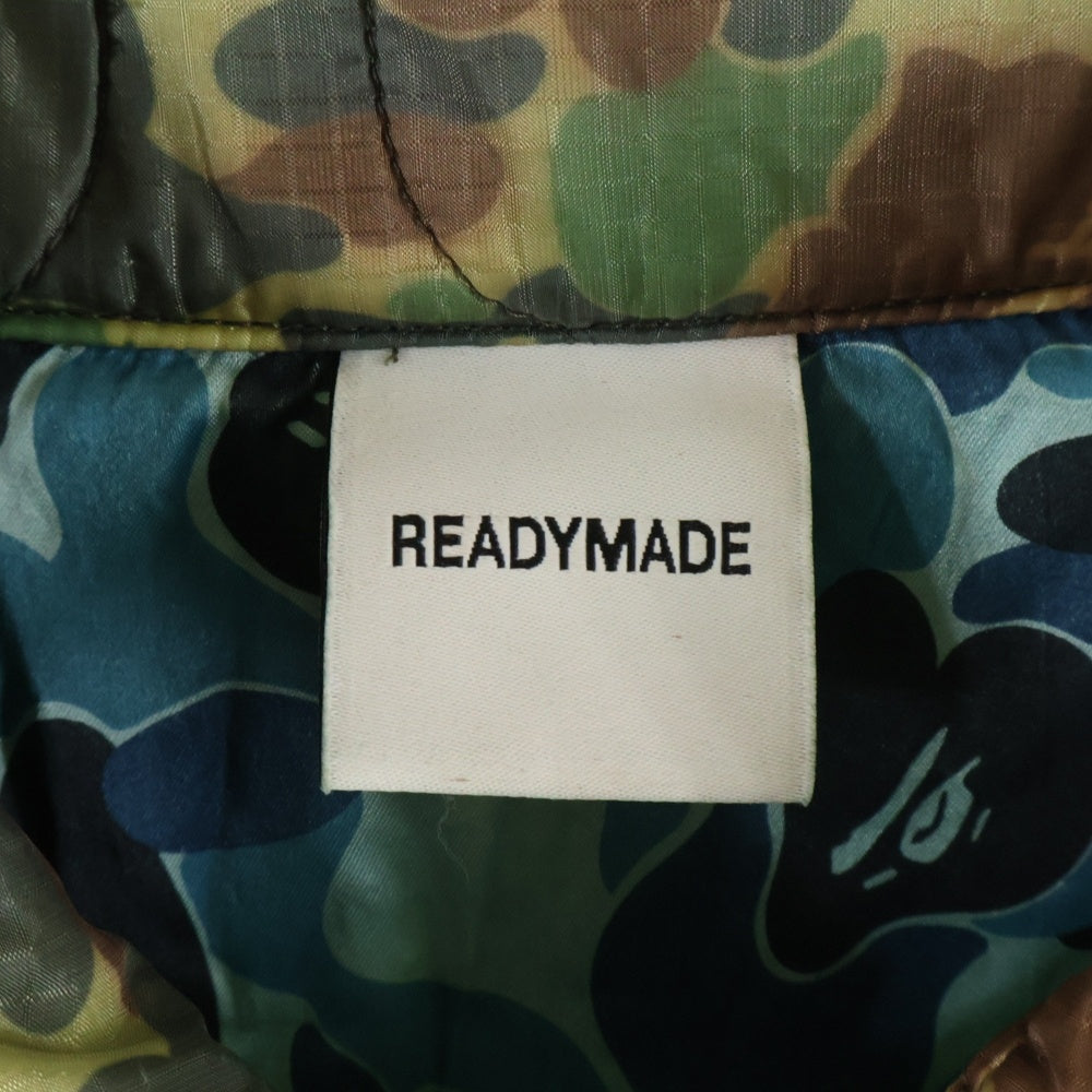 READY MADE(レディメイド) ×A BATHING APE ABC CAMO VIETNAM JACKET ロゴ刺繍 ベトナムジャケット キルティングジャケット カモフラージュ RE-AP-CM-00-00-003