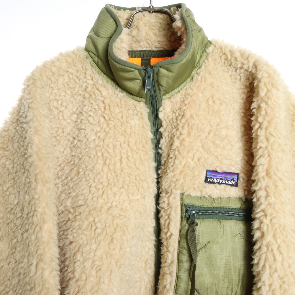 READY MADE(レディメイド) 21AW TEDDY JACKET ボア フリース テディジャケット ベージュ RE-FU-BE-00-00-181