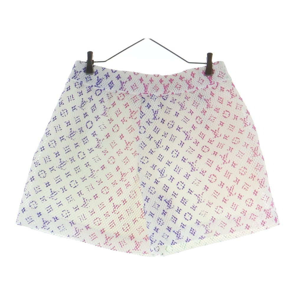 LOUIS VUITTON(ルイヴィトン) グラディエントモノグラムメッシュショーツ ハーフパンツ ホワイト RM221 KD2 HMP83W