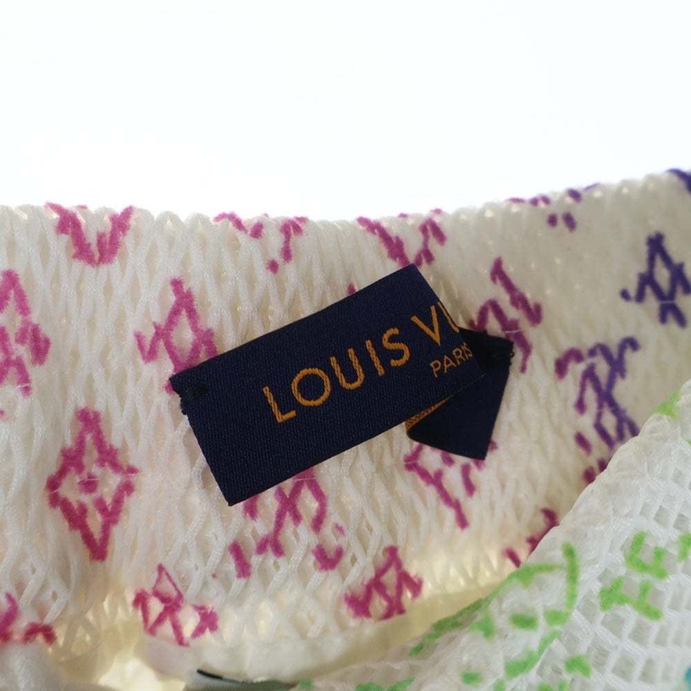 LOUIS VUITTON(ルイヴィトン) グラディエントモノグラムメッシュショーツ ハーフパンツ ホワイト RM221 KD2 HMP83W